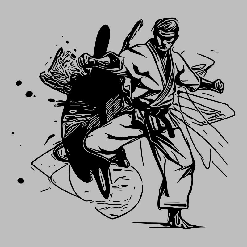 Fight Style Shadow Boxing Karate Fighter Tattoo