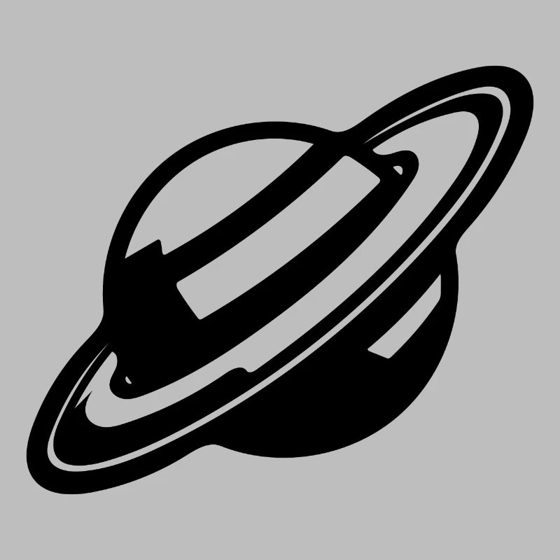 Ringed planet in the solar system universe