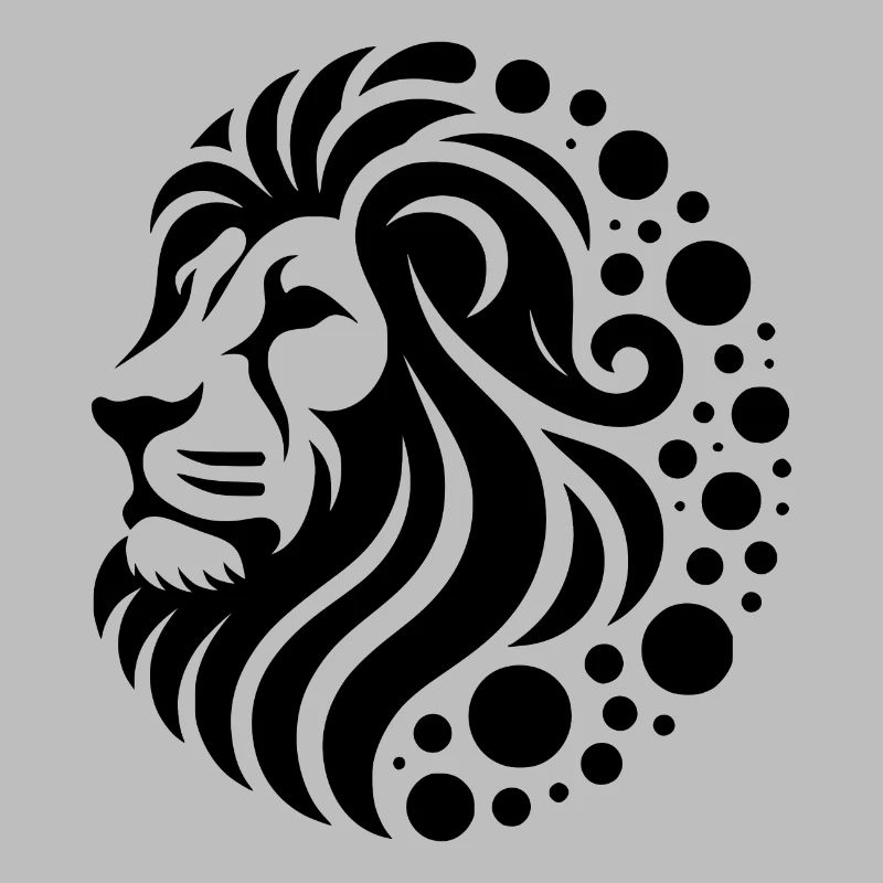 Stolzer Löwenkopf mit Mähne