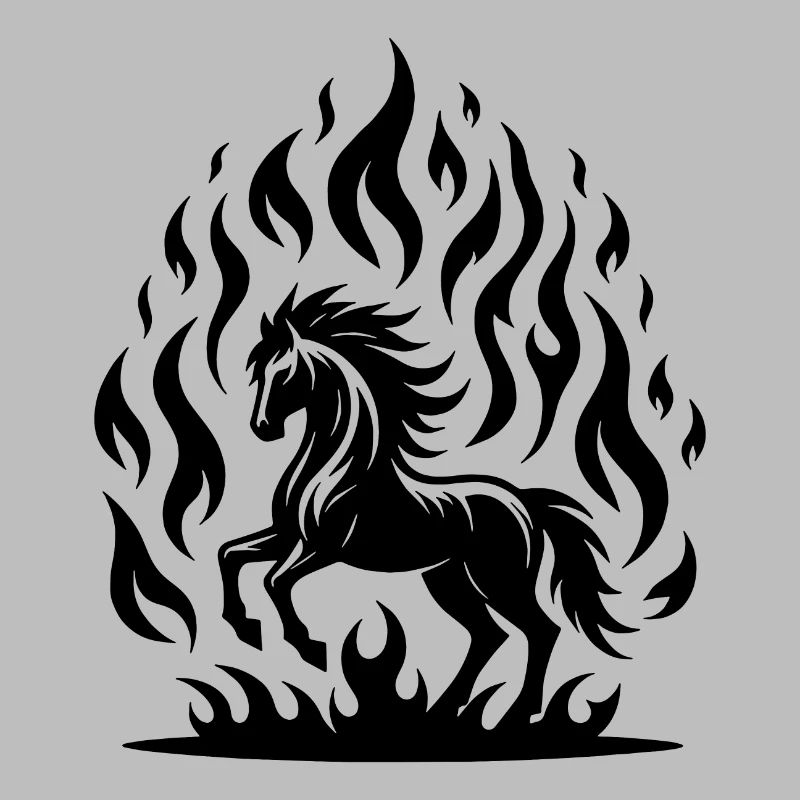 Feuriges Pferd Design Liebhaber Stall und Pferde