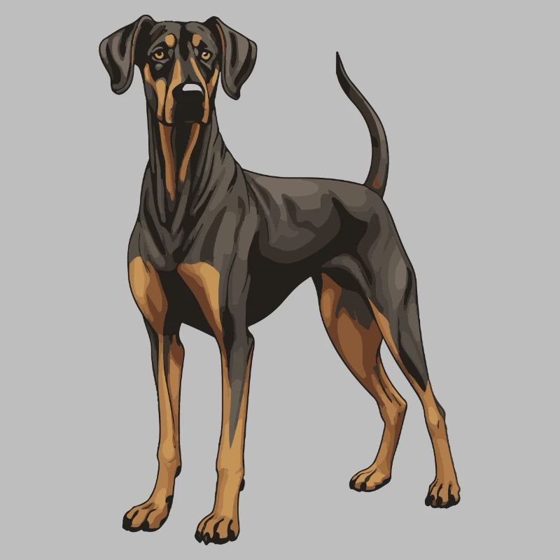 Doberman Hund Tier