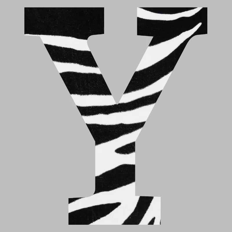 Letter and zebra