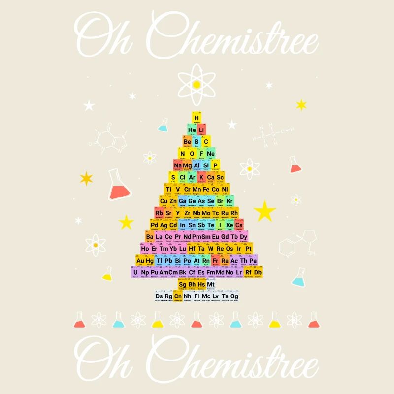 Chemistree current periodic table Christmas tree