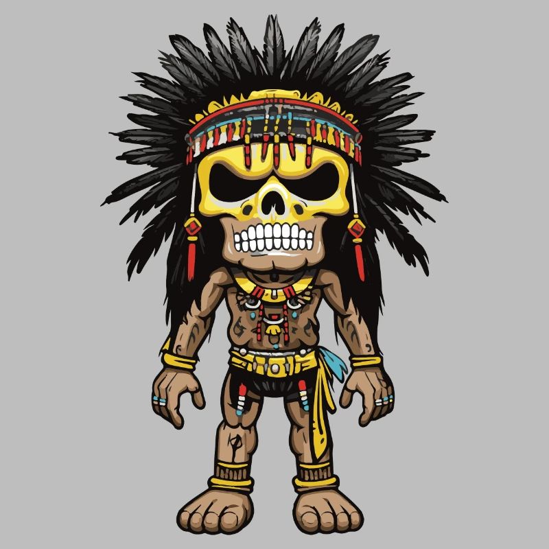 Squelette indien Apache