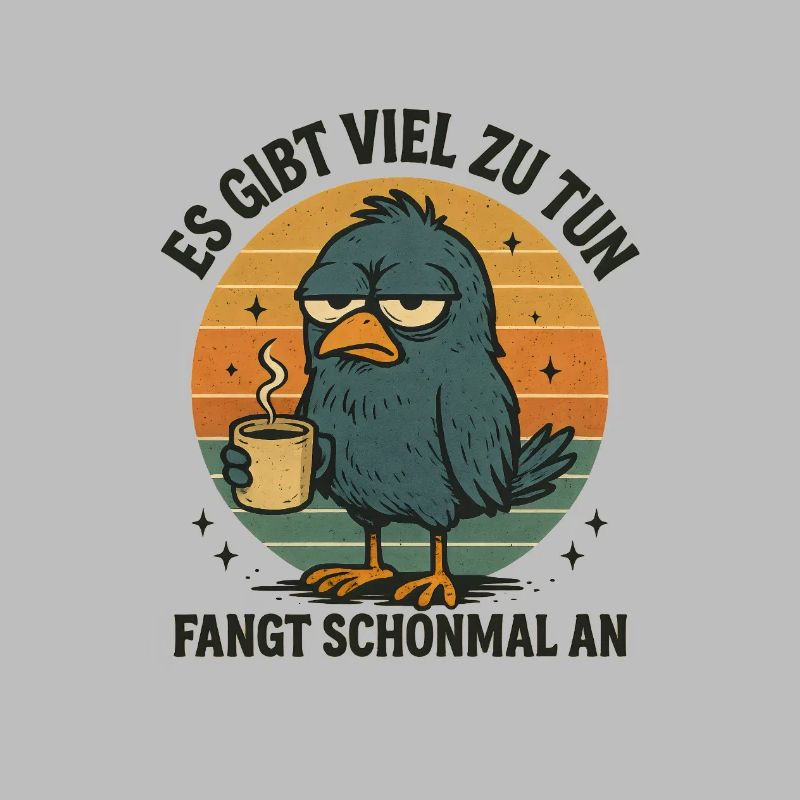 Der frühe Vogel Kaffee Statement