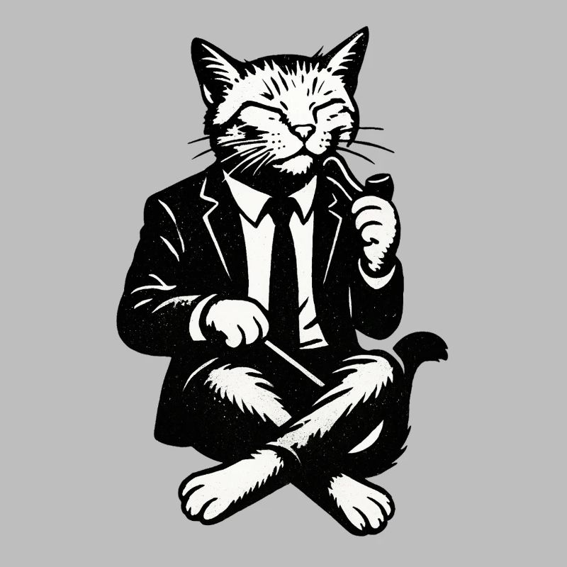 Cat in Suit Noir