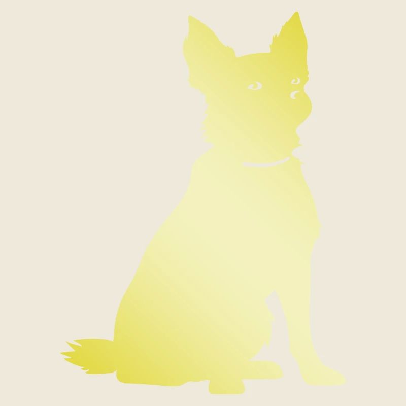 Silhouette de chien chihuahua