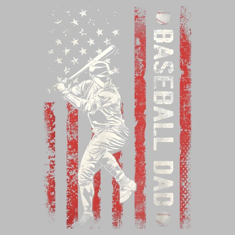 Baseball Dad Flag Baseball Fathers Day