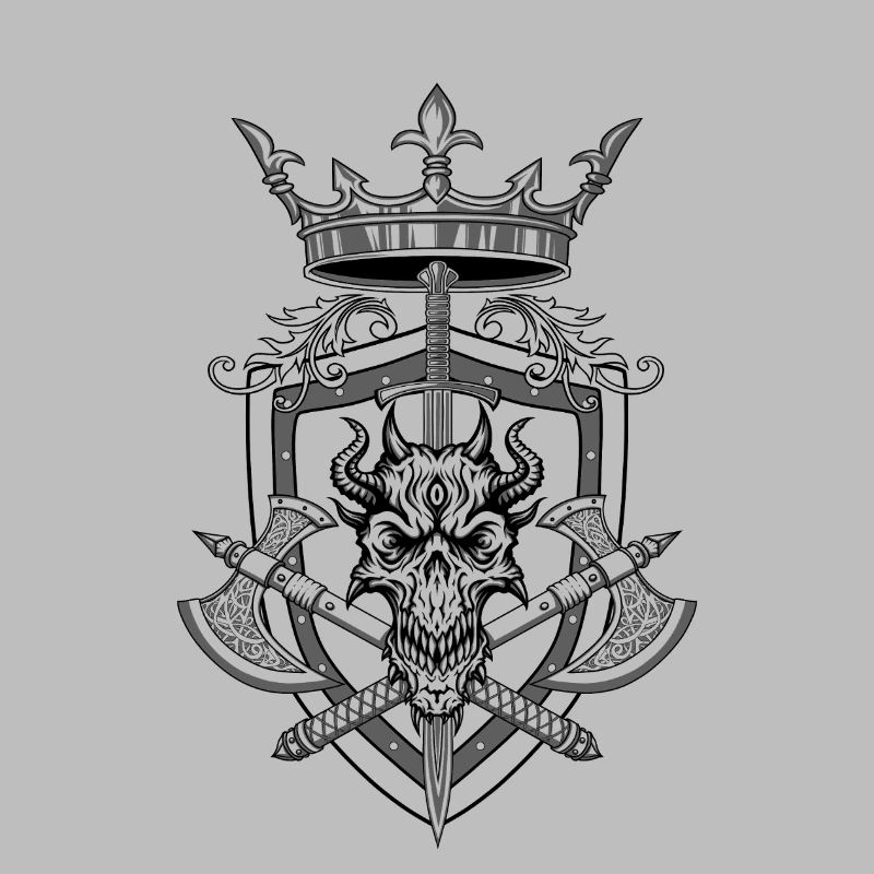 “Crowned Demon Warrior Crest”
