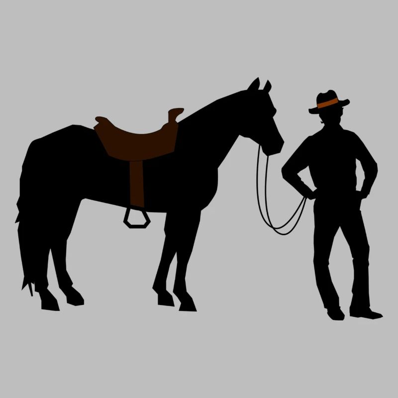 Cow-boy à cheval