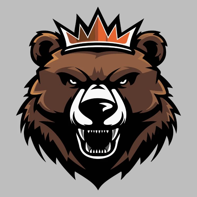 Bär Kopf Krone
