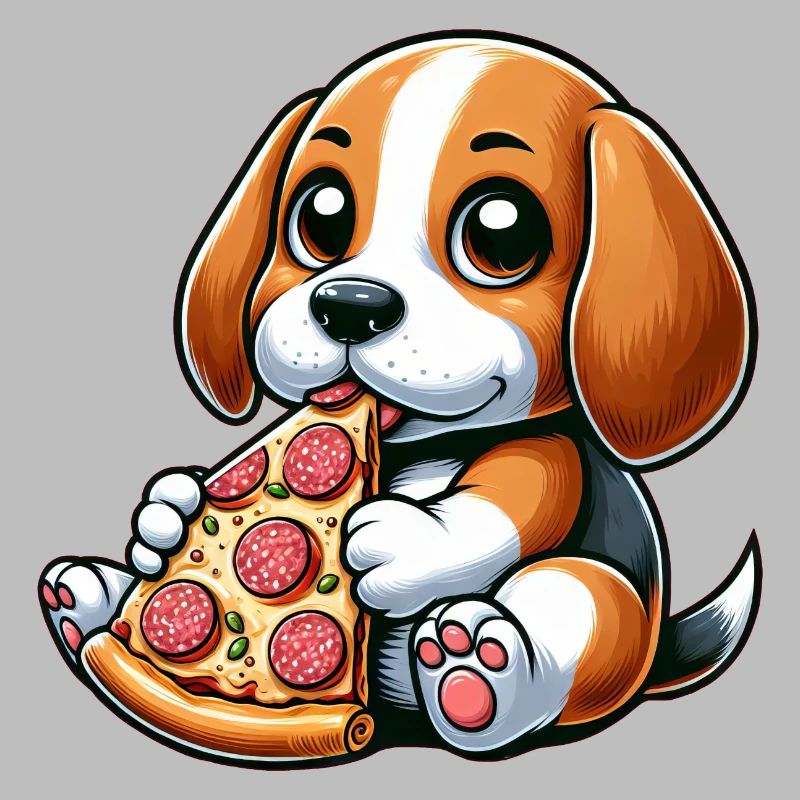 Hund Beagle Pizza Pizzaliebhaber Käse