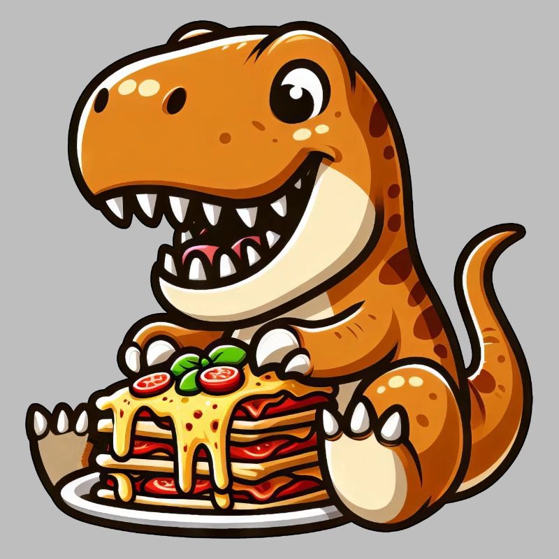 T-Rex Dinosaur Lasagna Lover Italian