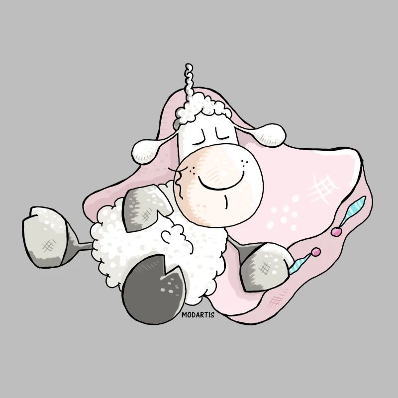 Verträumtes Schlafschaf - Schafe