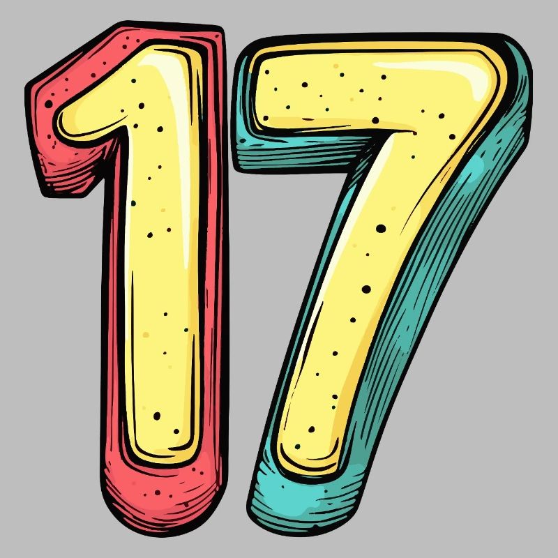17 Numéro Coloré