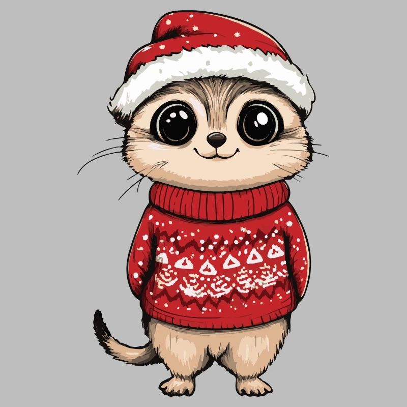 Erdmännchen Weihnachten