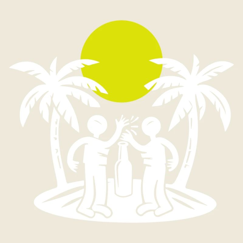 Insel Strand Party Drinking