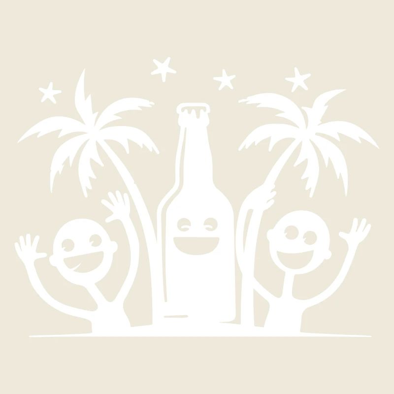 Party Travel Palm Trees Beach Funny