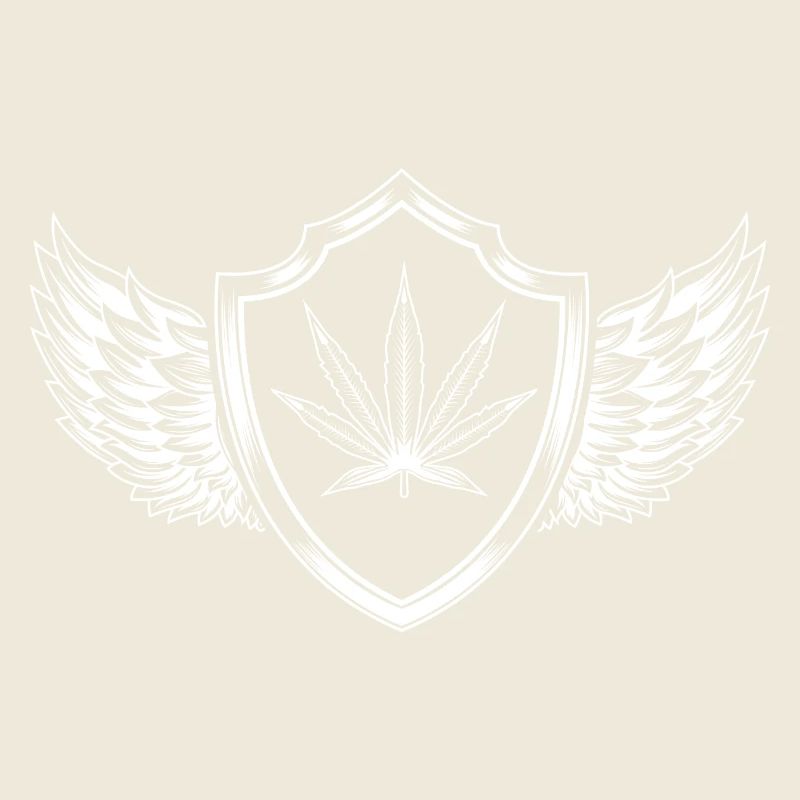 Hemp Leaf Crest Cannabis