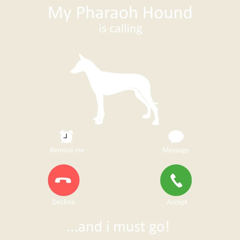 Pharaoh Hound Is Calling Funny Dog Phone Alert