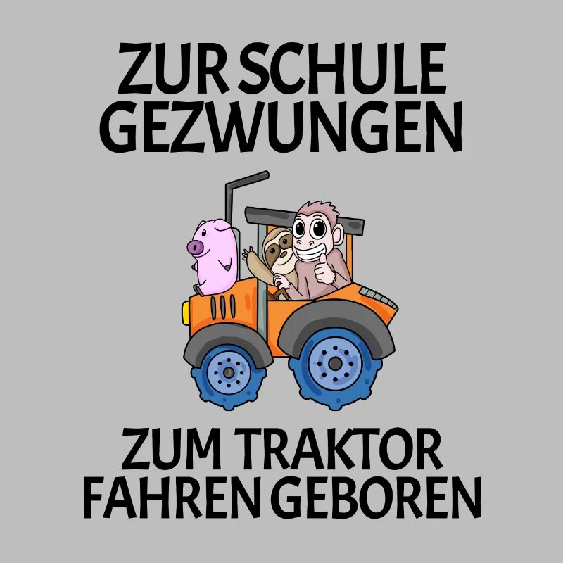 Schule Einschulung Traktor Geschenk Lustig