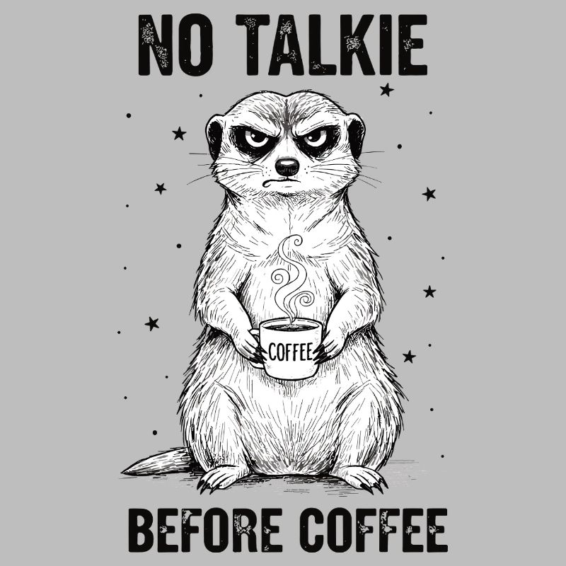 Pas de conversation devant un suricate amateur de café