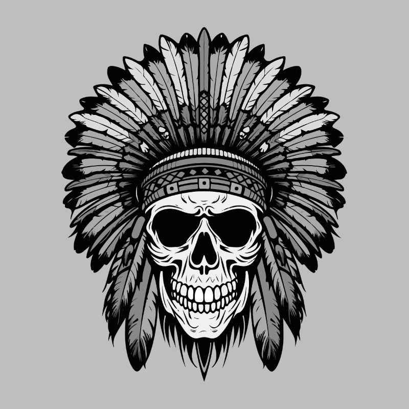 Apache Indian Chief Skull