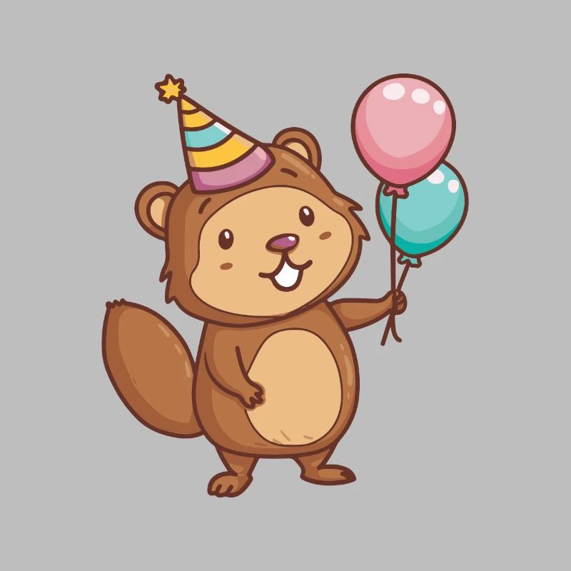 Bébé d’anniversaire de castor