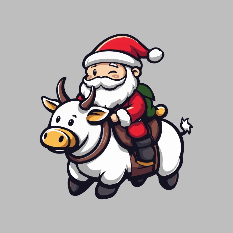 Kuh Weihnachtsmann