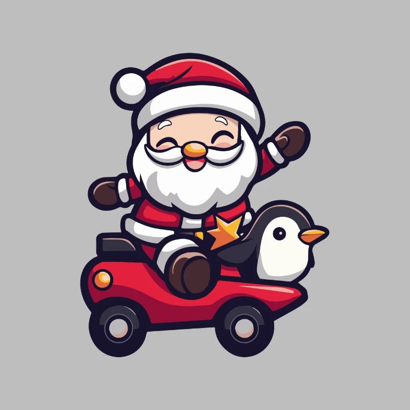 Pinguin Weihnachtsmann