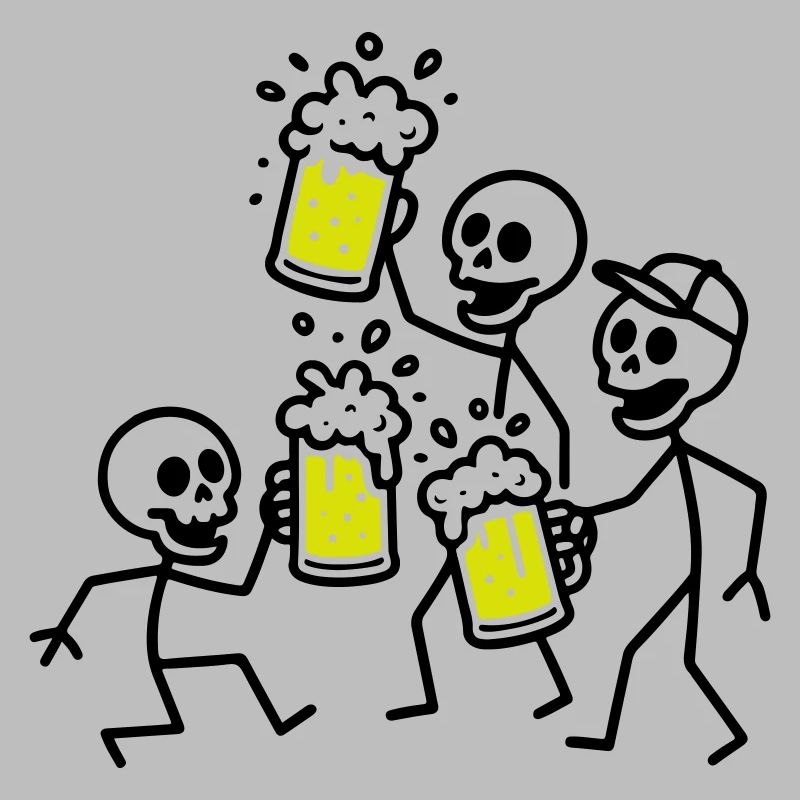 Bier Team Skelett