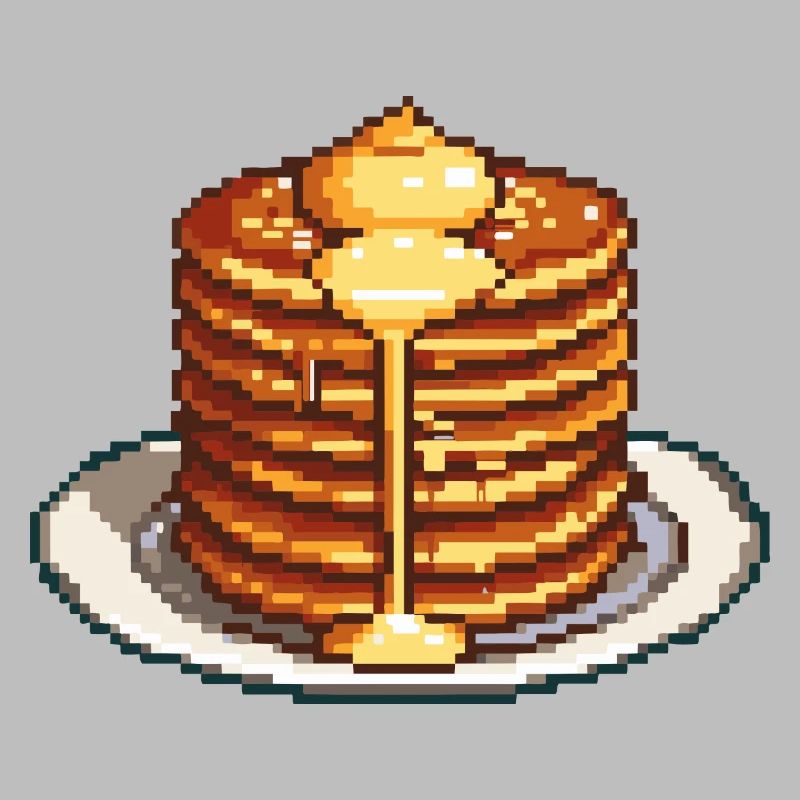 Pancake Pixel Icon