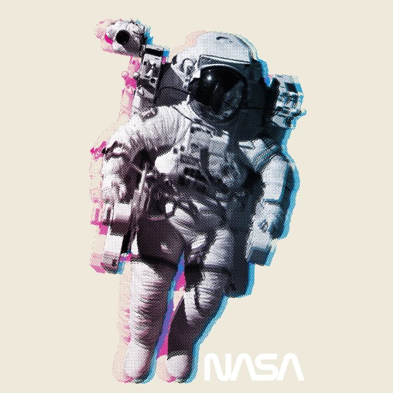 NASA Astronaut Mit Offiziellen Logo
