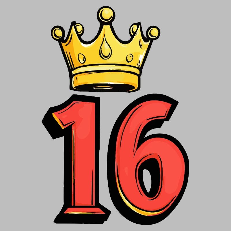 16 Zahl Krone