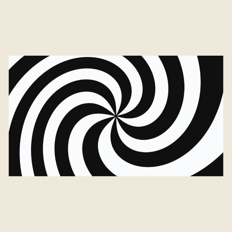 Spiral Noir et Blanc hypnotique