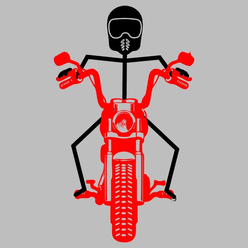 Black stickmen with red engine
