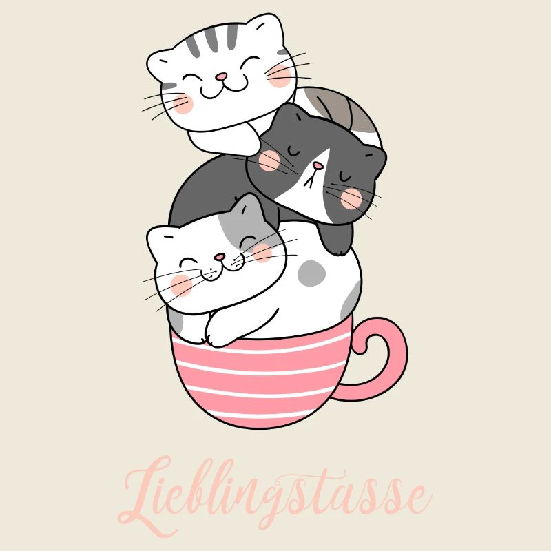Trois bébés chat mignons chat motif chat