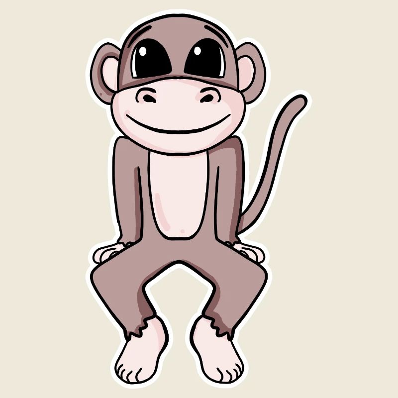 Niedlicher Affe Illustration