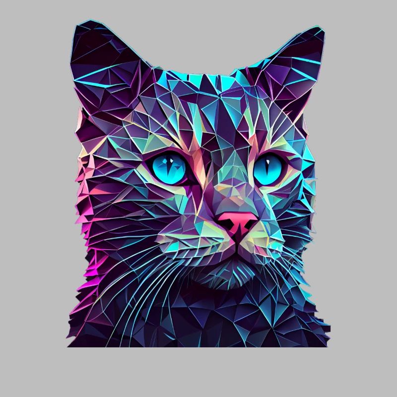 Katze Katzen Kätzchen Polygon Katze