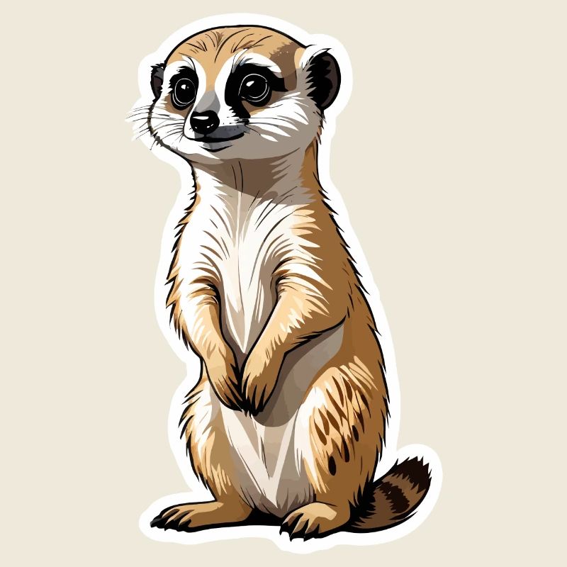 Erdmännchen Niedlich Illustration