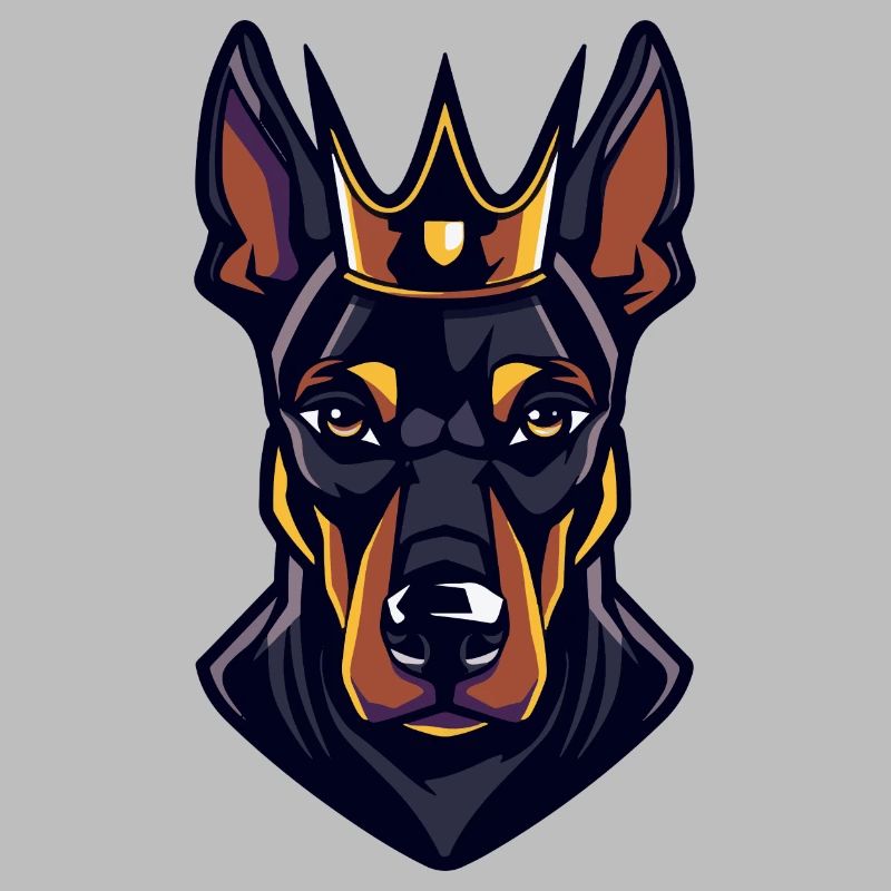 Couronne de chien Doberman