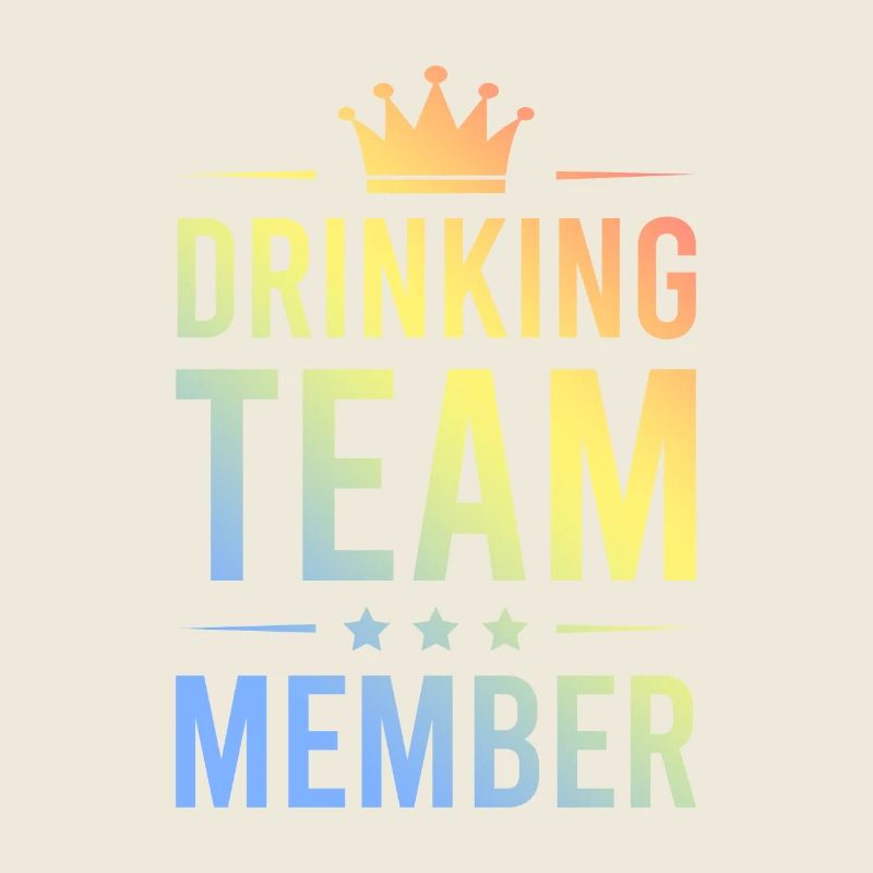 Drinking Team Colorful