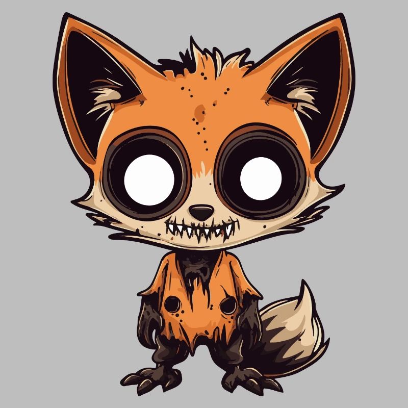 Fuchs Halloween Comic Lustig