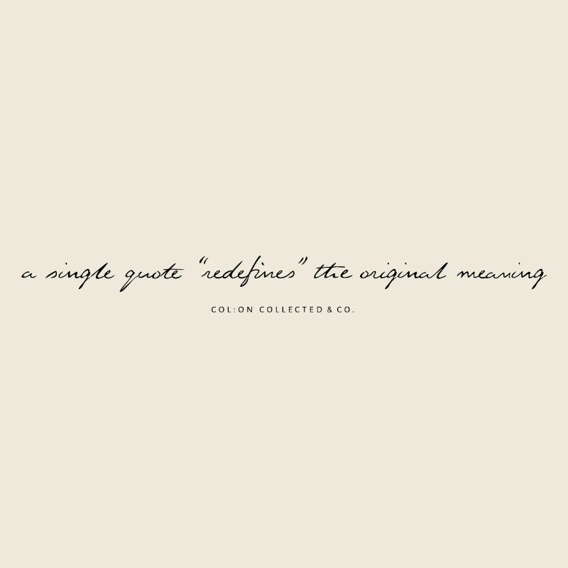 Citation - Calligraphie moderne Humour minimaliste
