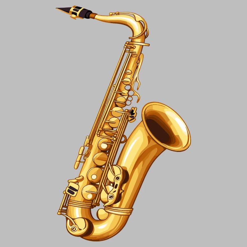 Motif du saxophone doré