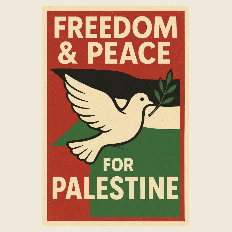 Taube des Friedens Palästina Poster