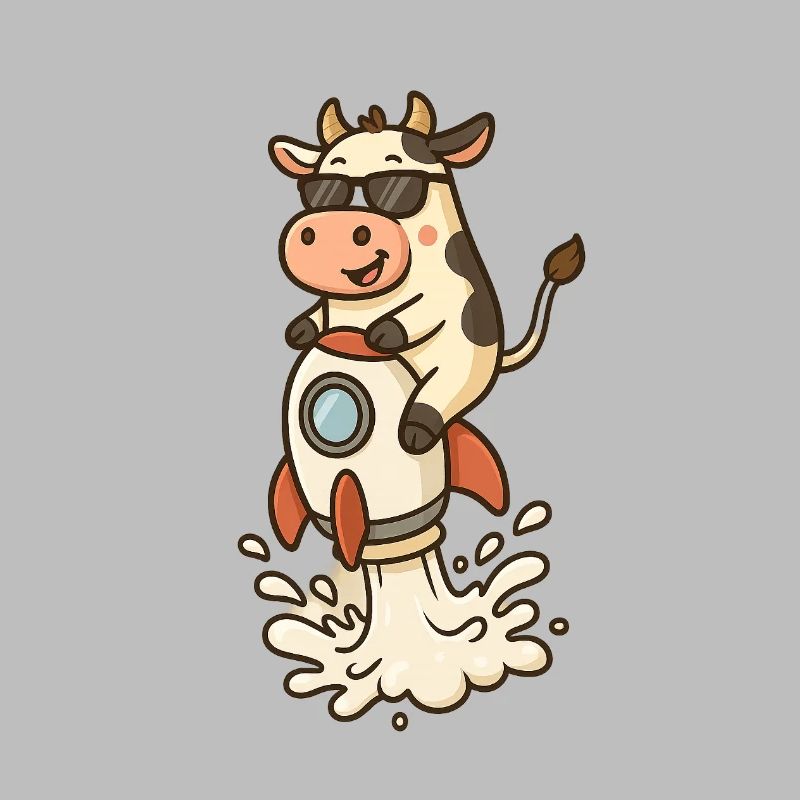 Funny Cow Rocket Launch