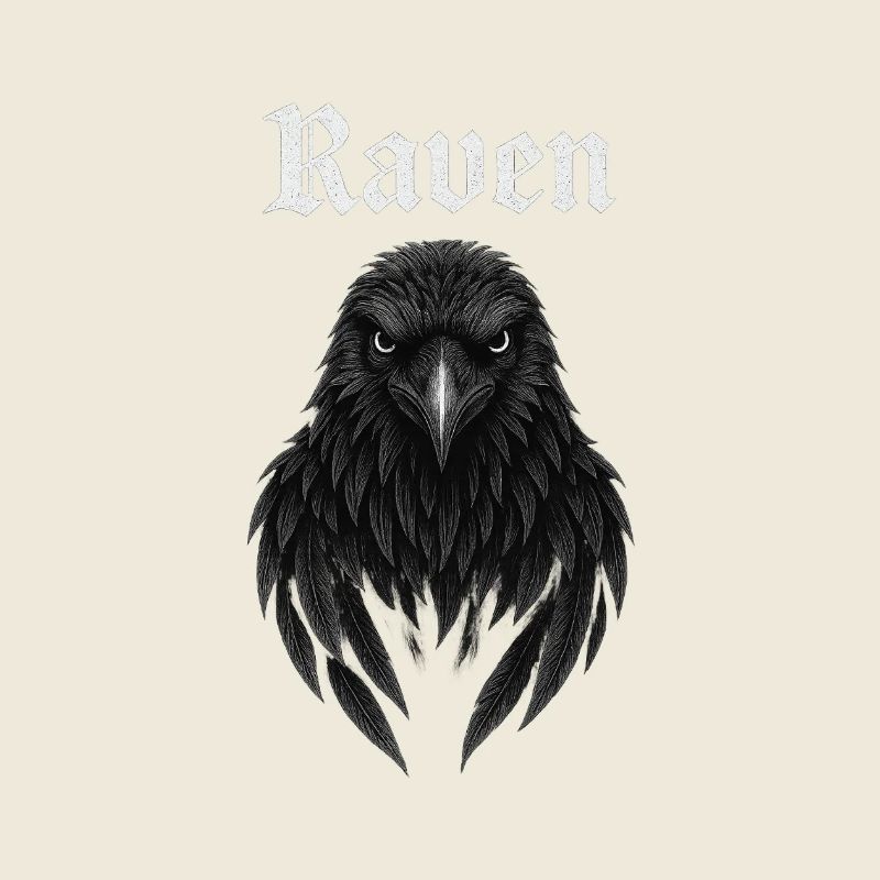 Raben-Gothic Kopfdesign Geschenkidee Fans