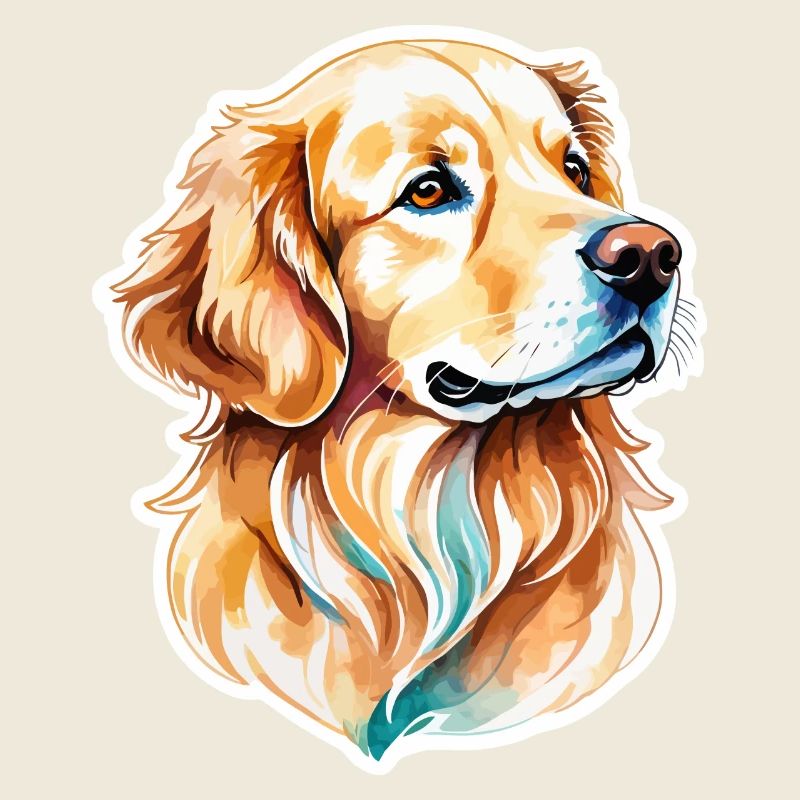 Golden Retriever Watercolors