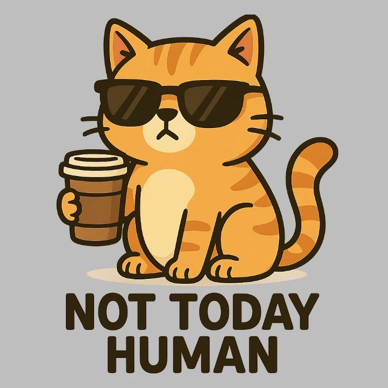 Not today, Human – Kaffeekatze Design